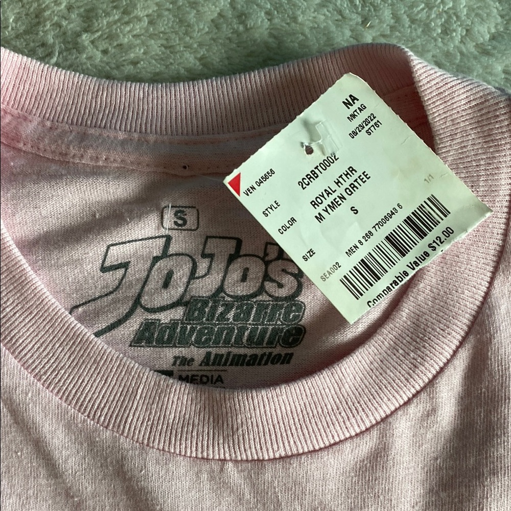 JoJo's Bizarre Adventure Pink T-Shirt